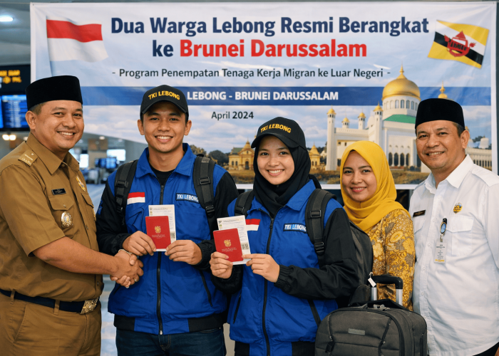 Awal 2026, Dua Warga Lebong Resmi Berangkat ke Brunei Darussalam