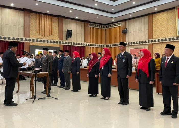 14 Kepala OPD Pemprov Bengkulu Resmi Dilantik, Wagub Mian Tekankan Pelayanan Publik