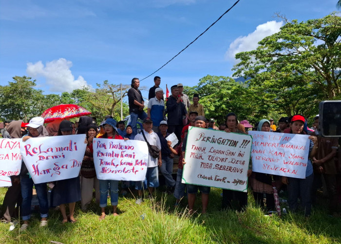 Sengketa Tanah Ulayat, Ratusan Warga Lebong Tolak Koperasi Merah Putih di Desa Garut