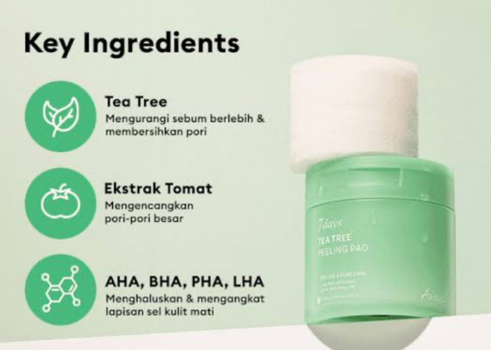 3 Tea Tree Exfoliating Pad untuk Wajah Bersih