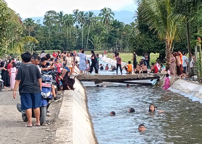 Disparpora Lebong Soroti Keselamatan Pengunjung di Irigasi Sungai Ketahun