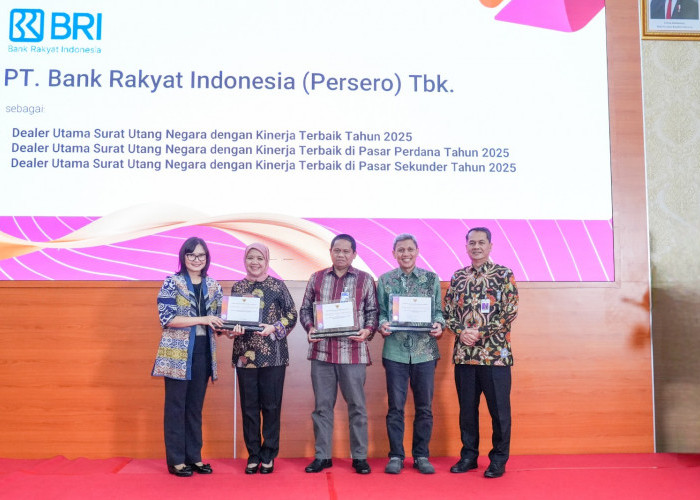 Dukung Penguatan Pasar Keuangan Domestik, BRI Raih 3 Penghargaan Dealer Utama dengan Kinerja Terbaik Kemenkeu
