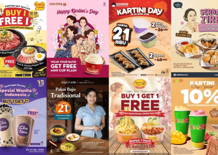Daftar Lengkap Promo Hari Kartini 2026: Makan Enak di HokBen, Kintan, hingga Chatime Mulai Rp21 Ribu