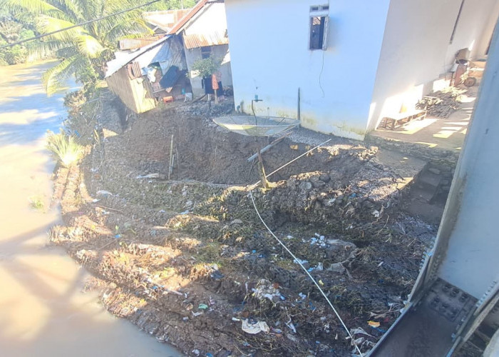 Warga Pinggir Sungai Ketahun Lebong Cemas, Abrasi Ancam Permukiman