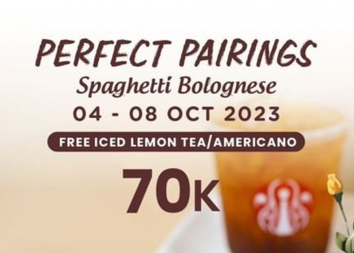 Promo JCO Oktober: Perfect Pairings dengan Spaghetti Bolognese dan Minuman Gratis