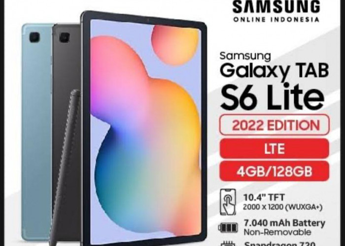 Samsung Galaxy Tab S6 Lite Resmi Hadir di Indonesia, Tablet Murah dengan S Pen