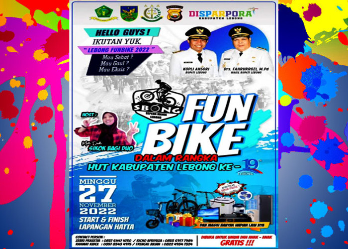 Lagu Viral Sikok Bagi Duo Bakal 'Guncang' SBONG Fun Bike HUT Lebong