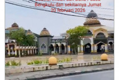 Jadwal Imsakiyah Bengkulu Hari Ini Jumat 20 Februari 2026