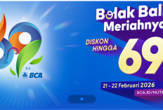 Promo HUT BCA 69 Tahun, Diskon hingga 69% untuk Nasabah Setia