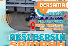 Instruksi Presiden Prabowo, Polres Lebong Gerakkan Aksi Bersih Sampah di Pasar Terminal Muara Aman 