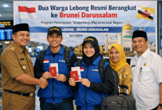 Awal 2026, Dua Warga Lebong Resmi Berangkat ke Brunei Darussalam